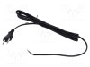 Cablu POS 2x0,75mm2 CEE 7/16 (C) PVC 3m negru 2,5A