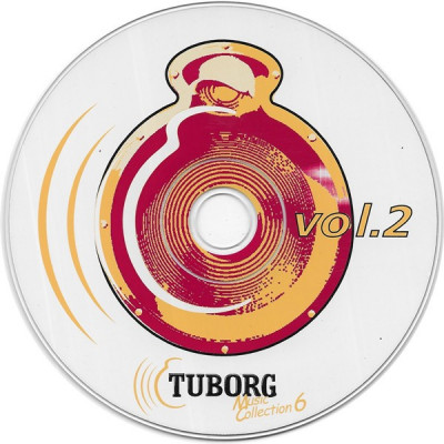 CD Tuborg Music Collection 6 Vol. 2, original, fără copertă foto