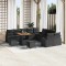 vidaXL Set de canapele pentru grădină 13 pcs Negru 80 x 80 x 71 cm 3364399