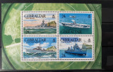 PC375 - Gibraltar 1993 Vapoare/ Nave razboi, Bloc MNH 4v, Nestampilat