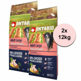 ONTARIO Adult Large - chicken &amp;amp; potatoes 2 x 12kg