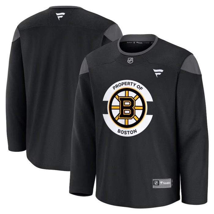 Boston Bruins tricou de hochei Practice Jersey black - L