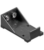 Suport baterie 1x 9V cu lamela pentru lipire negru 11995 Goobay