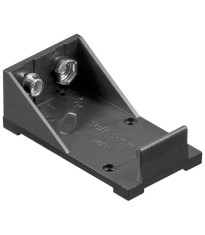 Suport baterie 1x 9V cu lamela pentru lipire negru 11995 Goobay