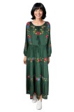 Rochie dama S25 verde , marimea 3XL, Bumbac
