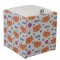 TABURET BOX - PRINT - CORP PISICI PORTOCALII/CAPAC IMITATIE PIELE DIVERSE CULORI - Albastru 21898