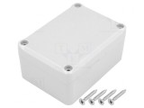 Carcasă universală ABS gri cu garnitură 64mm x 88mm x 42mm
