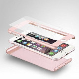 Husa pentru Apple iPhone 8 Plus ofera protectie 360 Ultrasubtire Rose-Gold, MyStyle