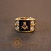 Inel masonic, latime 1.6 cm , Eleganta si simbolism
