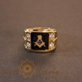 Inel masonic, latime 1.6 cm , Eleganta si simbolism