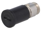 Adaptor Siguranțe Cilindrice 6.3x32mm 16A Negru 500VAC