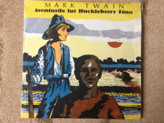 aventurile lui huckleberry finn mark twain disc vinyl dramatizare poveste copii foto