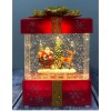 Lampa Tip Cutie de Cadou Rosie, Alb Cald, Muzica, Cablu USB, 13x9x19.8cm, Flippy