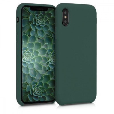 Husa pentru Apple iPhone X / iPhone XS, Silicon, Verde, 46313.169 foto