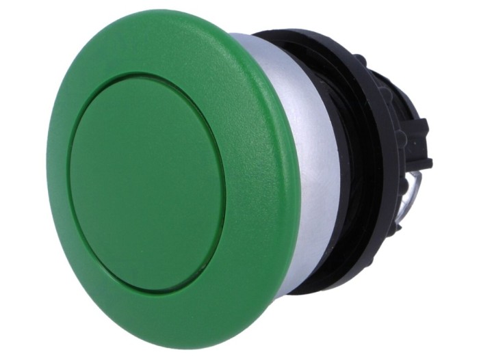 Comutator Apăsare 22mm Verde