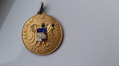 Medalie campionatul de TIR club sportiv AERONAUTICA MILITARE ITALIANA 33mm foto