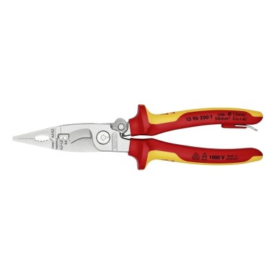 Cleste profesional combinat izolat Knipex 13 96 200 T, 200 mm, 6 in 1 foto