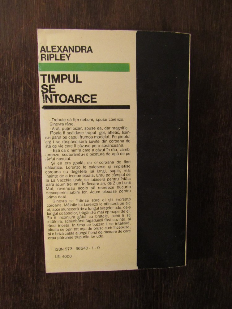 Timpul Se Intoarce - Alexandra Ripley | Okazii.ro
