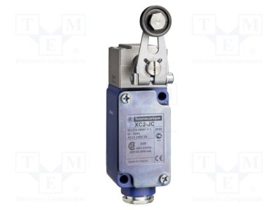 Limitator cursă manetă TELEMECANIQUE SENSORS R 44mm, rolă plastic &amp;Oslash;22mm metal foto