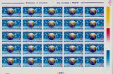 Cumpara ieftin RO 1992 LP 1295 &quot;9 Oct. - Ziua mondiala a postei&quot;,coala 5x5 , MNH, Nestampilat