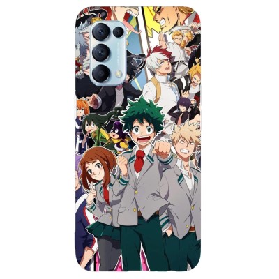 Husa compatibila cu Oppo A5 (2020) model My hero academia, Silicon, TPU, Viceversa foto