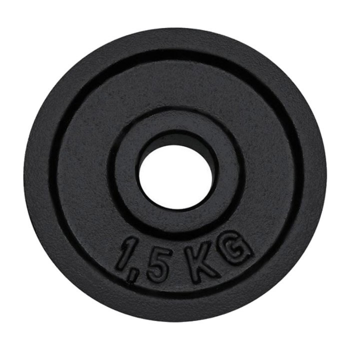 Disc Greutate Dhs Otel, 1.5 Kg, Negru Ultimate FactoryBikes