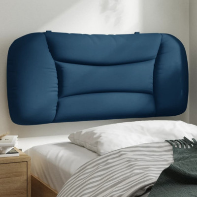 vidaXL Pernă pentru tăblie de pat, albastru, 80 cm, material textil foto