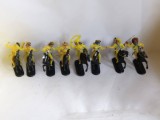 bnk jc Jean Hoefler - Lot complet 8 cowboy calare - galbeni