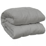 Cumpara ieftin Patura cu greutati, gri, 220x240 cm, 15 kg, material textil