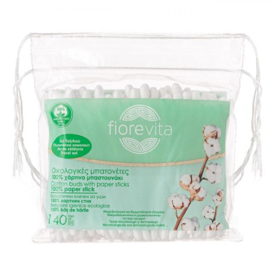 Bețișoare Igienice Eco, Fiorevita, Set 140 Buc, H&amp;acirc;rtie, Ambalaj de Călătorie foto