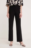 Joseph Ribkoff pantaloni femei, culoarea negru, drept, high waist, 153088