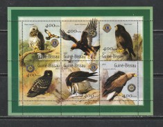 Guinea Bissau 2001 - Pasari de Prada S/S 1v MNH foto