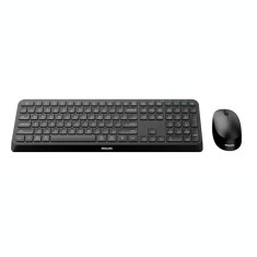 Kit mouse si tastatura wireless Philips negru SPT6407 foto