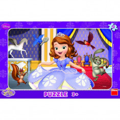 Puzzle pentru copii Printesa Sofia, 15 piese, 3-4 ani
