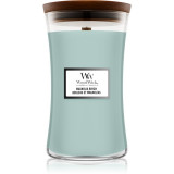 Woodwick Magnolia Birch lum&acirc;nare parfumată cu fitil din lemn 610 g