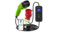&Icirc;ncărcător auto electric Qoltec EV 2-&icirc;n-1 tip2 | 7kW | 230 V | CEE 3 PIN - Wifi