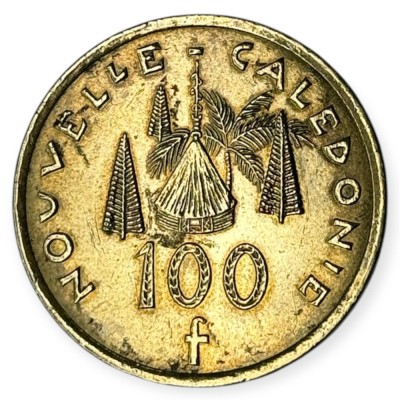 NOUA CALEDONIE 100 FRANCI CFP 2014 , KM 15a [2] VF foto