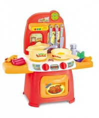 Set de joaca-Mini bucatarie cu lumini, sunet si accesorii incluse