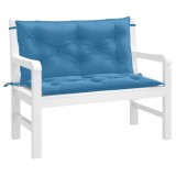 VidaXL Pernă bancă de grădină 2 buc melanj albastru 100x50x7 cm textil