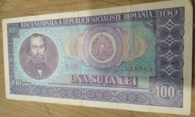 Romania RSR 100 lei 1966 foto