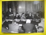 HOPCT 541 F - FOTOGRAFIE VECHE-D= 20/15 CM- CONFERINTA EUROPEANA -PLANUL MARSHALL -1947-FOTO AGENTIA ASSOCIATED PRESS PHOTOS 1947