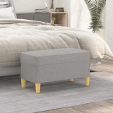 VidaXL Bancă, gri deschis, 70x35x41 cm, textil