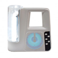 Boxa Audio Bluetooth KTS1320 cu Lanterna, Radio FM, Suport MP3, USB si Card TF, Alb