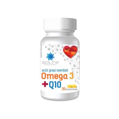 Omega 3 si Coenzima Q10 BioSunLine 30 tablete Helcor foto