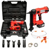 Pistol de batut cuie in beton si metal cu acumulator 20V, 4Ah Li-ion, LED, brushless, 100 Joule, cuie 15-40mm, diametru 2.7-3mm, magazie 33 cuie Breck