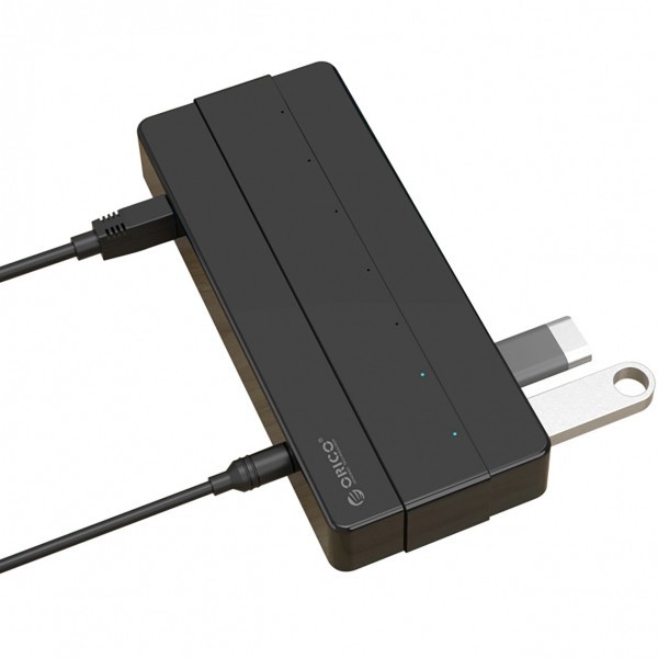 Hub USB Orico H7928-U3-V1, 7 x USB-A 3.0, Negru