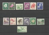 NORFOLK ISLAND 1953 DEFINITIVE FLORI PASARI ARHITECTURA MNH