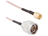 Cablu N tată - SMA tată drept 0,406m 50&Omega; AMPHENOL RF