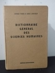 Georges Thines, Agnes Lempereur - Dictionnaire General des Sciences Humaines foto