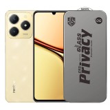 Folie de Protectie pentru Realme C61, TEO, Sticla Securizata ESD Antistatica, Super-X Privacy OG, Margini Negre, 0.30 mm, Transparent Inchis